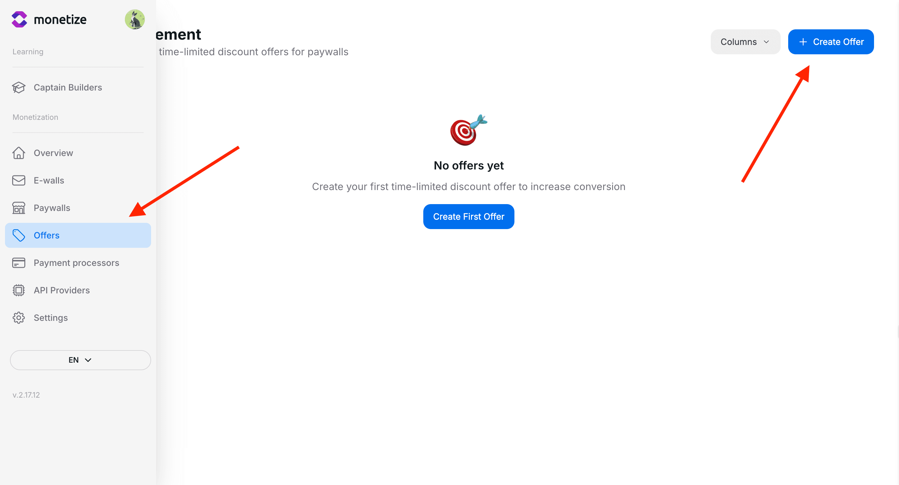 Create new offer
