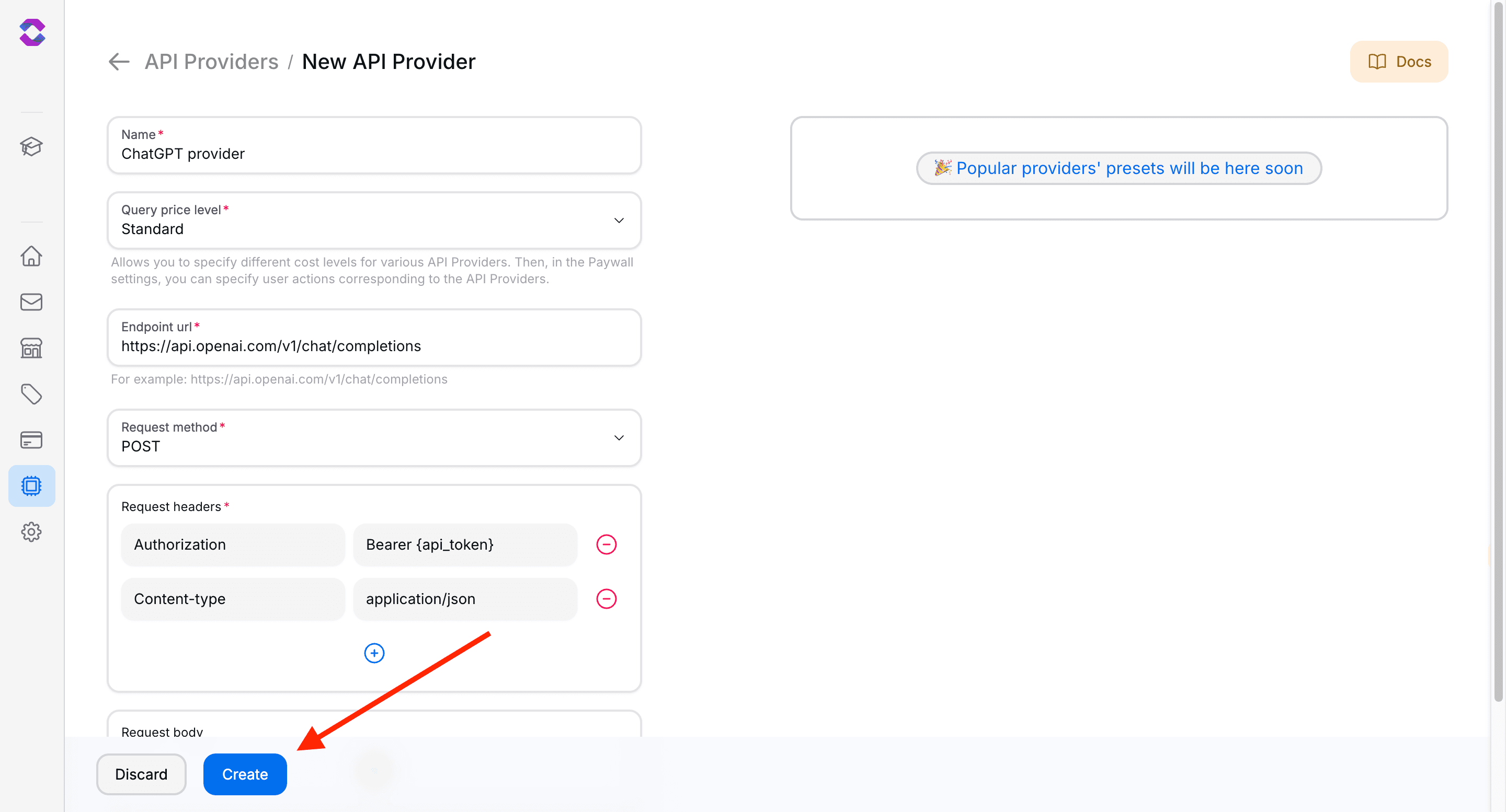 Save API Provider